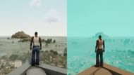 Comparison of fog in the PC and Netflix versions (Image via YouTube/Vammostga)